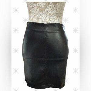 Like New (never worn ) Shein Size Small Leather Like Black Pencil Skirt